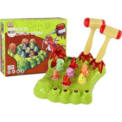LeanToys Gra Wack-A-Mole Dinozaury Plansza Młotki Zielona Światła Dźwięki 13675951 5905991006268