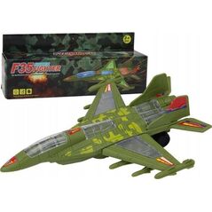 LeanToys Myśliwiec Militarny F35 Jeżdżący Światła Dźwięki Zielony 13676008 5905991007074