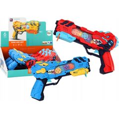 LeanToys Pistolet Projektor Dinozaur Światła Dźwięki Niebieski Czerwony 13676016 5905991007197
