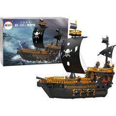 LeanToys Statek Piracki Okręt Klocki Konstrukcyjne 1288 Elementów 13676052 5905991007821