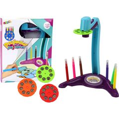 LeanToys Projektor Do Rysowania 3 Wymienne Dyski Pisaki Fioletowy 13676156 5905991009818