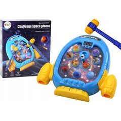 LeanToys Gra Zręcznościowa Wac A Mole Planety Rakieta 6 Trybów Światła Dźwięki Dym 13676196 5905991010845