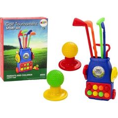 LeanToys Zestaw Do Mini-Golfa Wózek na Kółkach 4 Kije Piłeczki 13676212 5905991011057