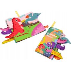 LeanToys Książeczka Miękka Zwierzęta Dinozaury Szeleszcząca Kolorowa 13676272 5905991014591