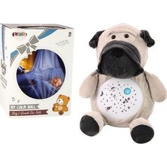 LeanToys Pluszowy Miś Usypiający Światła Dźwięki Tryb Nocny i Dzienny Piesek 13676451 5905991017103