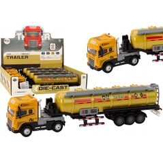 LeanToys Cysterna Z Paliwem Ciężarówka TIR 1:24 Przyczepa Dźwięki Światła Żółta 13676841 5905991022145