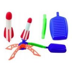 LeanToys Wyrzutnia Rakiet Piankowych Pompka Zestaw Niebieski Ogrodowy 13676925 5905991023722