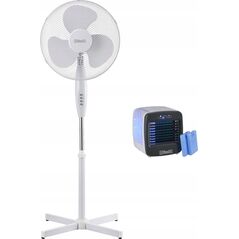 Wentylator NeoTec Zestaw wentylator stojący podłogowy NeoTEC NTF-161 i klimator na lód NeoTEC OneCool NTC-OC1, dwa pojemniki 13680401 5904569414474