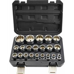 AWTools AWTOOLS ZESTAW NASADEK SPLINE 21el. 12-KĄT. BLACK LINE 13683661 5903678615680