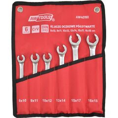 AWTools AWTOOLS ZESTAW KLUCZY PŁASKICH PÓŁOTWARTYCH KPL.6szt. 13683731 5903678621544