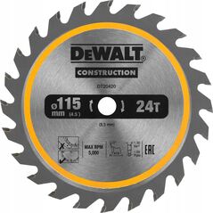 Dewalt DEWALT PIŁA TARCZ.115x25z ATB DREWNO Z GWOŹDZIAMI DO DCS571 13683766 5054905255992