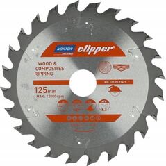 Norton NORTON PIŁA TARCZOWA 125mm x 20mm x 24z DREWNO I KOMPOZYTY ATB (2,6 / 1,6) 13683854 5450248769286