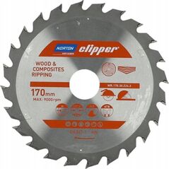 Norton NORTON PIŁA TARCZOWA 170mm x 30mm x 24z DREWNO I KOMPOZYTY ATB (2,8 / 1,8) 13683861 5450248769439
