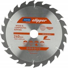 Norton NORTON PIŁA TARCZOWA 240mm x 30mm x 24z DREWNO I KOMPOZYTY ATB (3,0 / 2,0) 13683862 5450248769590