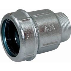AGAflex Złączka zaciskowa na bosy koniec rury stalowej , niebieskiej (PE) z GZ 3/8" 13684203 5908262752635
