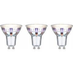 Paulmann Źródło światła LED 3x GU10 ECO LINE 2.5W 450lm 3000K 230V srebrny / szkło 13684397 4000870291931