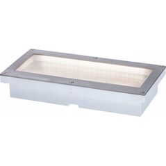 Paulmann Oprawa dogruntowa BRICK LED 1.6W 50lm 3000K IP68 z czujnikiem ruchu 200x100 230V aluminium / stal nierdzewna 13684535 4000870943373