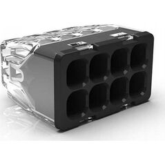 Simet Szybkozłączka samozaciskowa bezgwintowa MINI do drutów Simet (0,2 do 2,5 mm2) 8 torów PC218S transparentna 89244000 13685149 5907813235375