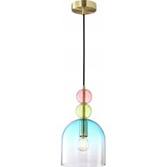 Lampa wisząca Italux Italux Manso PND-37462A-MC-GD lampa wisząca zwis 1x40W E14 multikolor/złota 13685348 5902854539352