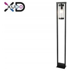 Lampa podłogowa LVT LVT XD-QA121B lampa stojąca ogrodowa IP44 1x60W E27 czarna/transparentna 13685350 5904703009726