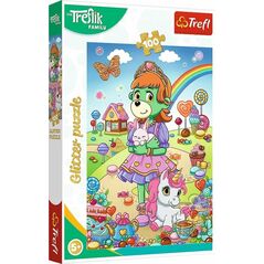 Trefl PUZZLE 100 Glitter Brokatowe Trefliki 14833 13694914 5900511148336