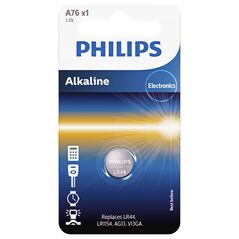 Battery PHILIPS LR44/LR1154 Minicells Alkaline 1pc Blister 4895229106093