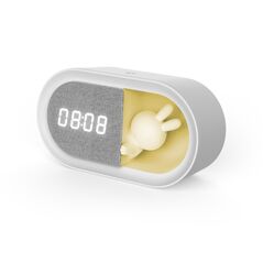 Alarm clock with LED Bunny night light PURE FNL-05 INGRID white long Forever Light 5907457736481