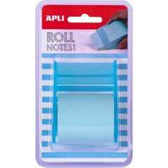 Apli Bloczek samoprzylepny APLI, w rolce, 50mmx8m, blister, pastelowy niebieski 13756971 8410782181934