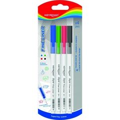 Keyroad Cienkopis KEYROAD, 0,4mm, 4 szt., blister 13757181 6941288743071