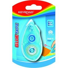 Keyroad Klej w taśmie KEYROAD, permanentny, 8mmx5m, blister 13757183 6941288743156