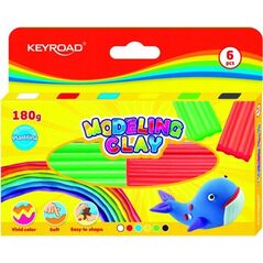Keyroad Plastelina KEYROAD, 6x30g, pudełko, mix kolorów 13757185 6941288746027