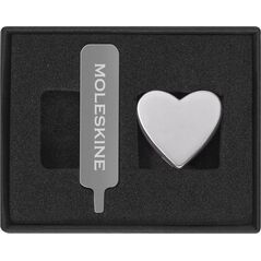 Moleskine Przypinka MOLESKINE, serce, srebrna 13757216 8056598852462