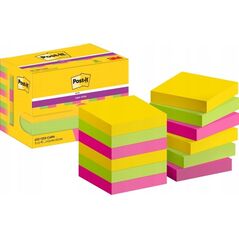 3M Post-It 622-12SS-CARN, Square, Green, Pink, Yellow, Paper, PEFC, 47.6 mm, 47.6 mm 13798036 4064035065744