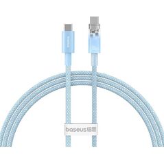 Kabel USB Baseus USB-C - USB-C 1 m Niebieski 13802847 6932172642839