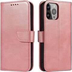 Hurtel Etui Magnet Case do Samsung S24 Plus z klapką i portfelem - różowe 13804724 9145576284780