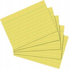 Herlitz Herlitz Karteikarte  A5 liniert gelb           100er Packung 13812201 4008111150511