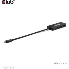 Club 3D Club3D MST-Hub USB 3.2 Typ C > 3x DP       4K60Hz      St/Bu retail 13812462 8719214473174