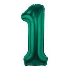 GoDan Balon foliowy B&C cyfra 1 zieleń butelkowa 85 cm 13813537 5902973190151