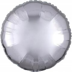 AMSCAN Balon foliowy metalik srebrny okrągły 43cm 9914086 13813572 194099082860