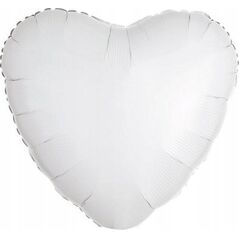 AMSCAN Balon foliowy metalik biały serce 43cm 9914090 13813581 194099082907