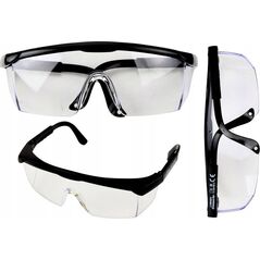 LeanToys Okulary Ochronne Regulacja Ramion Czarne 13813937 5905991022527