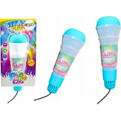 LeanToys Mikrofon Dziecięcy Echo Światła Niebieski 13813984 5905991026877