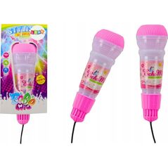 LeanToys Mikrofon Dziecięcy Echo Światła Różowy 13813994 5905991026860
