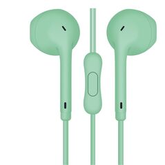 Słuchawki Freestyle FREESTYLE EARPHONES MINI JACK + MIC MACAROON STYLE GREEN [45758] TE 13821943 5907595457583
