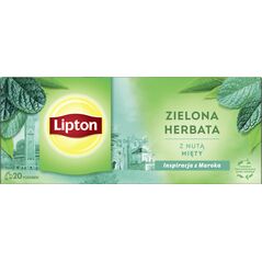 Lipton Herbata LIPTON zielona, z nutą mięty, 20 torebek 13828630 5063270105337