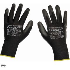 CERVA BUNTING BLACK EVOLUTION - rękawice mechaniczne powlekane 10 13832939 8591806117624