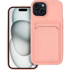 OEM Futerał CARD CASE do IPHONE 15 różowy 13844279 5903396211843