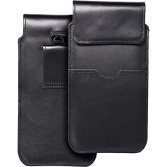OEM Skórzana uniwersalna wsuwka z klapką - ROYAL / czarny - Rozmiar 3XL - HUAWEI MATE 20X 13844701 5903396223907