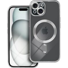 OEM Futerał ELECTRO MAG COVER kompatybilny z MagSafe do IPHONE 15 srebrny 13844826 5903396226953