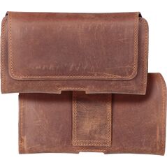 OEM Kabura uniwersalna do paska skórzana ROYAL Crazy Horse pozioma rozmiar M do IPHONE 12 MINI / 13 MINI / SAMSUNG A40 / S8 / XIAOMI 12 / Redmi 5A brązowa 13845504 5903396251290